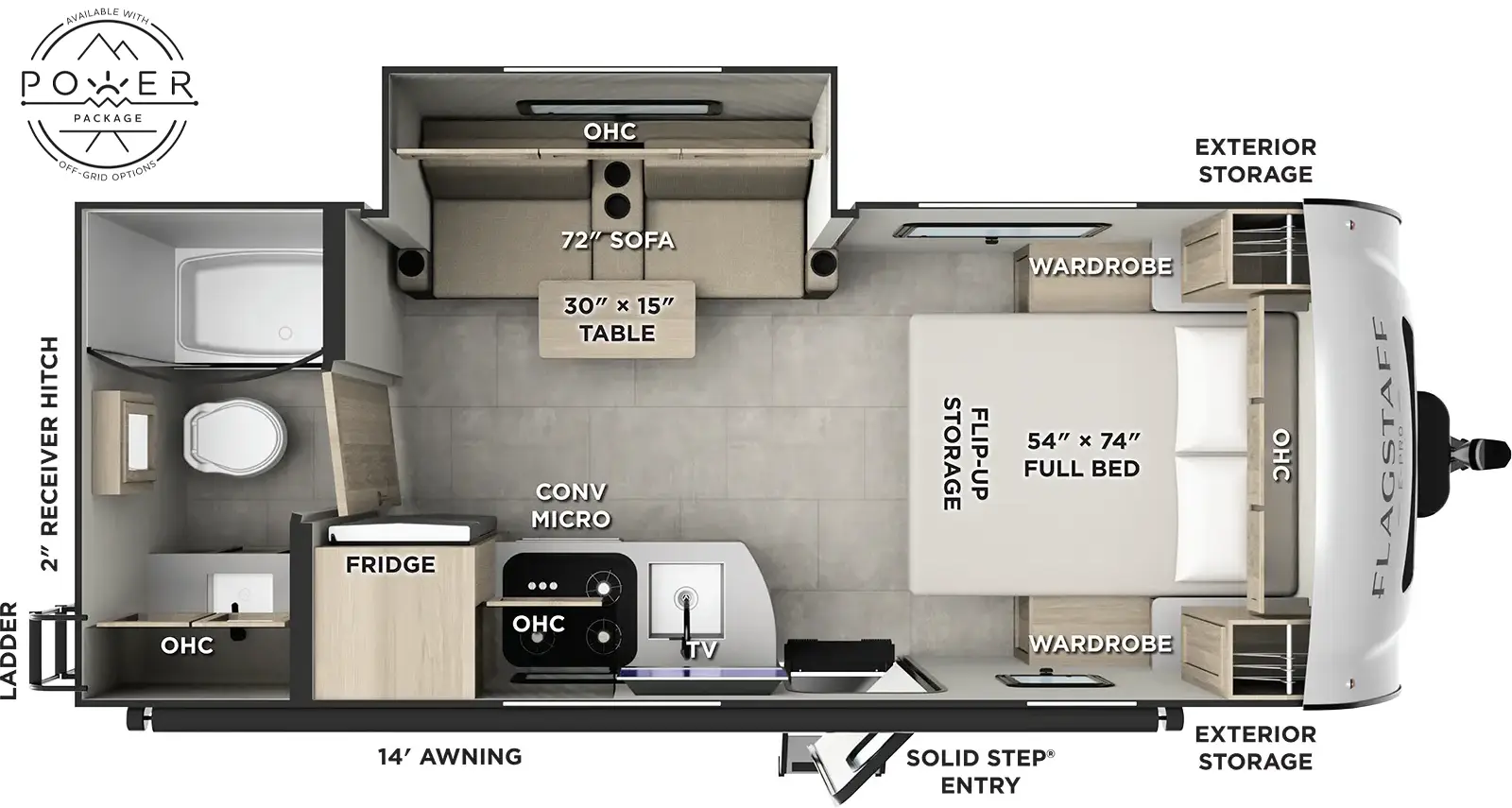 Flagstaff E Pro E20FBS Floorplan